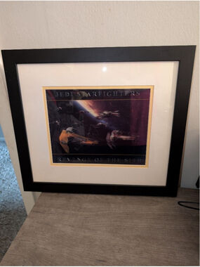 Star Wars Jedi Starfighters Revenge of the Sith Poster 15 x 17 Black